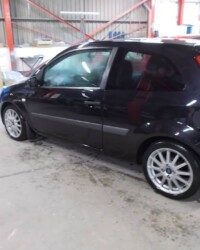 Black car in garage